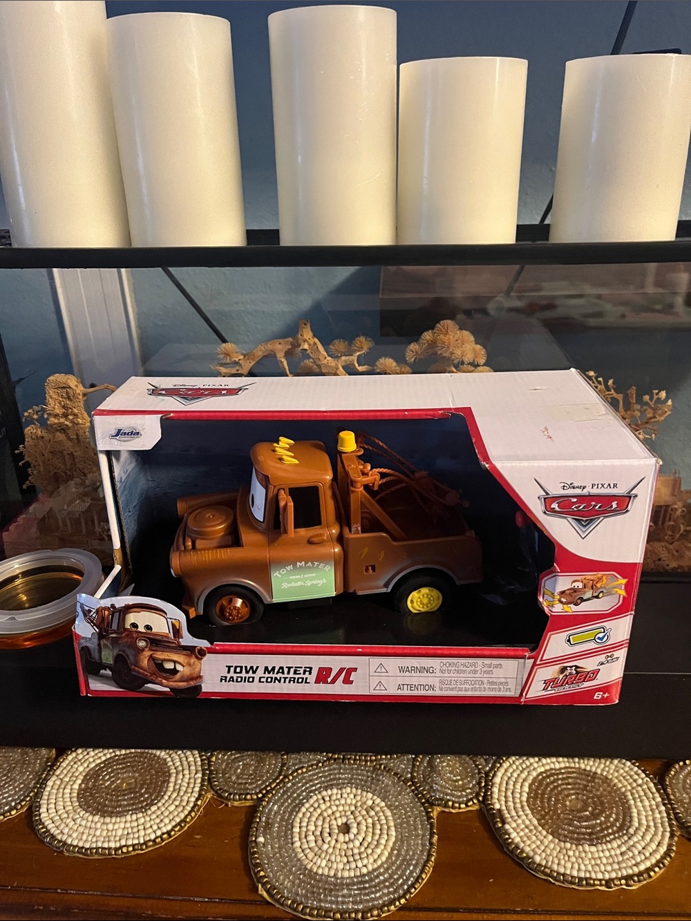 Disney Pixar Cars Tow Mater RC Remote Control Tow Truck - Brown